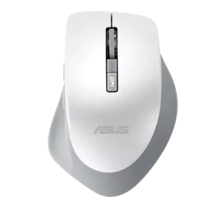 עכבר אלחוטי שקט ASUS WT425 – עיצוב ארגונומי ודיוק אופטי צבע לבן